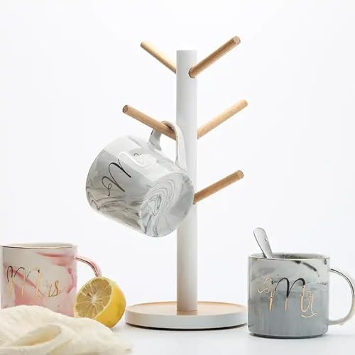 CLippa Small Fresh Tree Branch Cup Holder Beech Six Claw Cup Holder Wood Kitchen Storage Drain Cup Holder - Image 2