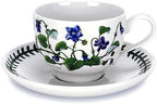 Portmeirion Botanic Garden Tea Cup and Saucer, Set of 6 Assorted Motifs by Portmeirion