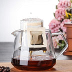Narrow Spout Coffee Pot Glass Sharing Coffee Pot Coffee Pouring Decanter Home Brewing Cup Handmade Coffee Machine Ice Drip Kettle for Coffee Pour Over Coffee Kettle. - Image 5