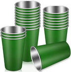 Mimorou 20 Pack Stainless Steel Cups Metal Aluminum Cup, 16 Oz,Bright Green by Mimorou