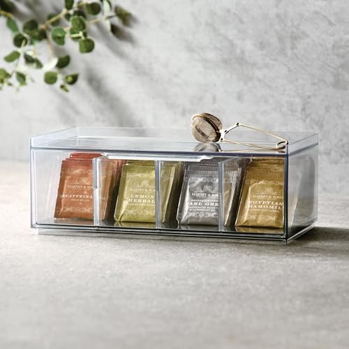 iDesign XL Tea Bag Organizer, Clear, 2-Pack - Image 7