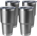 HASLE OUTFITTERS 30oz Stainless Steel Tumbler, Double Wall Vacuum Insulated Travel Mug Tumbler, Durable Insulated Coffee Mug, Gift Box Set (Grey, 4) by HASLEOUTFITTERS