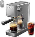 Espresso Machine - 20 Bar Coffee Maker with Milk Frother Steam Wand, Cold Brew Iced Coffee Maker, 1450W Semi-Automatic Coffee Machine with 34oz Water Tank for Latte by JZCAFE