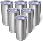 AIANJI 20oz Tumbler with Lid Stainless Steel Tumblers Insulated Mug SS 6P by AIANJI