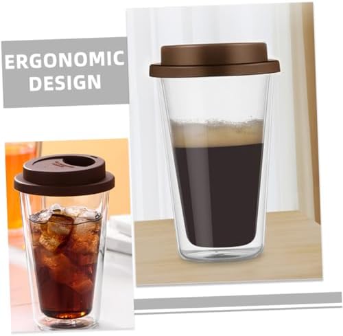 Gatuida 350ml Double Wall Glass Coffee Mug with Silicone Cover - Image 7