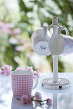 Kitchen Craft Traditional-Style Cast Iron Mug Tree Stand, White, 30x13x13 cm - Image 3