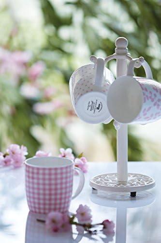 Kitchen Craft Traditional-Style Cast Iron Mug Tree Stand, White, 30x13x13 cm - Image 3