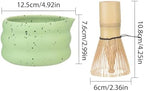 Matcha Whisk and Stand Set,Tea Spoon Ceramic Bowl Kit for Traditional Tea Ceremony - Image 7
