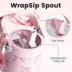 Fjbottle WrapSip 24 oz Insulated Tumbler with Flip Straw and Handle - Image 3
