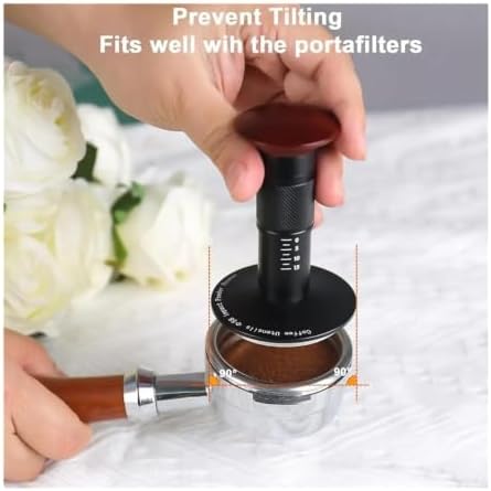 51/53/58mm Calibrated Impact Espresso Tamper Hand Coffee Tamper Stainless Steel Barista Tool Fit，Compatible For Portafilter - Image 5