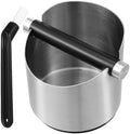 Knock Box Coffee Grounds Bin Stainless Steel with Brush by Clispeed