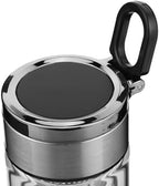 Healeved Double Walled Glass Tea Infuser Tumbler 240ml with Handle - Image 3