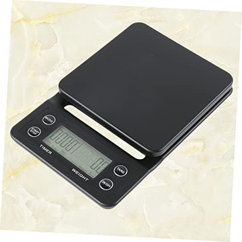 Precision Coffee Scale with Timer 5kg Capacity Black Plastic Electronic Kitchen Scale for Brewing and Baking Includes Silicone Pad - Image 5