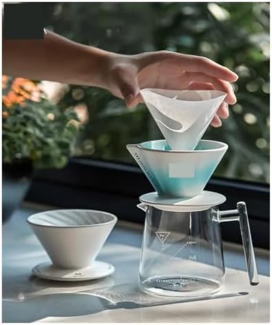 Ceramic Coffee Filter Cup Reusable Filters Coffee Maker Funnel Dripper Filter Cup Coffee Accessories(DEEP BLUE) - Image 6