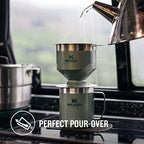 Stanley Perfect Brew Pour Over - Makes 1-6 Cups - Reusable Filter - No Disposable Paper Filters Needed - Compatible with Stanley Bottles - BPA-Free - Easy-clean Stainless Steel & Detachable Filter - Image 5