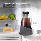 OVALWARE Stainless Steel Coffee Filter with Cold Brew Maker 1.5L - Image 6