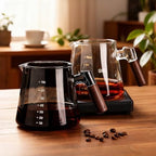 Glass Coffee Server 600ML - Glass Coffee Carafe with Handle, Barista Coffee Server Coffee Pot for Drip Coffee Maker - Image 6