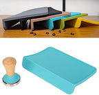 Aramox Tamping Mat Silicone Coffee Tamper Mat Set with Beech Handle Tamper 2 Pcs 90 Degree Edge Even Press Surface for Home Office Lovers (58mm / 2.28in) - Image 2