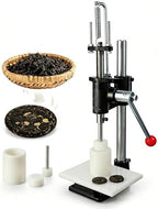Tea Cake Pressing Machine, Hand Lever Compression Maker with 40mm Round Forming Mold, Adjustable Angle Manual Press for Puer Tea Ball Production, Stainless Steel and PP, 160kg Capacity by Unknown