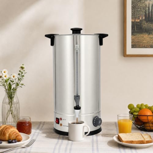 16L Commercial Coffee Urn,Stainless Steel Large Coffee Maker - Image 2