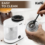 Kaffe Electric Coffee Burr Grinder - 5.5oz - White (Cleaning Brush Included) - Image 5