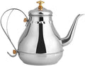 Fdit Tea Kettle, Stainless Steel, 1.2L, Gooseneck Spout, with Tea Filter, Silver, for Coffee and Tea by Fdit