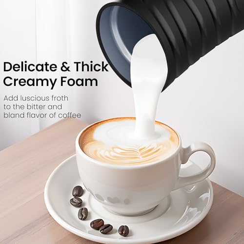 Electric Milk Frother, 4 in 1 Milk Steamer,11.8oz/350ml Automatic Warm and Cold Foam Maker for Coffee,Latte, Cappuccino, Macchiato, Hot Chocolate - Image 2
