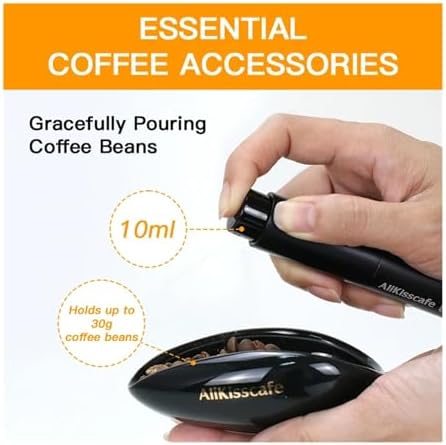 Coffee Bean Spray Bottle Atomizing Spray Bottle And Beans Dosing Cup Trays Set Portable Humidifier Powder Barista Accessories(Silver Set) - Image 5