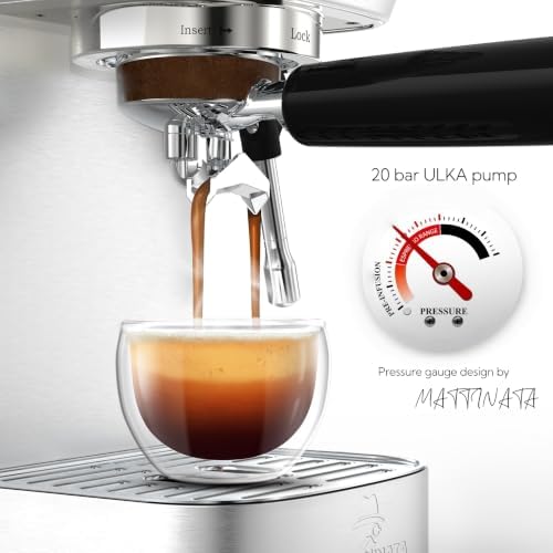 MAttinata 1663L Espresso Machine 20 Bar, 10mm Steam Wand for Milk Frother - Image 3