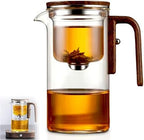 Tea Pot, New Magic Tea Pot with Strainer, Water Separation Glass Teapot with Infuser (600ml 20.3oz) by Unknown