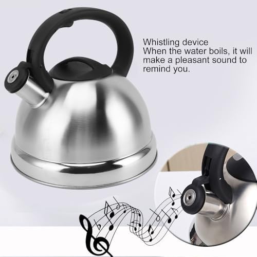 3L Capacity Stainless Steel Stove Top Tea Kettle Durable Thickened Flat Bottom Whistling Teapot Anti Hot Handle Hot Water Kettle - Image 6