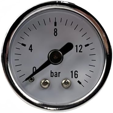 Pressure Dual Display Gauge (white Dial) E61 Coffee Machine Upgrade Accessory, Professional-grade Pressure Gauge, Compatible With Rancilio Semi-automatic Coffee Machine by Unknown