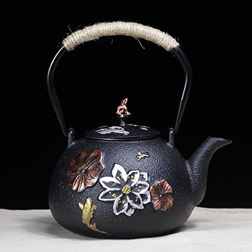 tetsubin cast iron kettle workshop japanese Healthy Teapot with Stainless Steel Infuser （1200mL） - Image 4