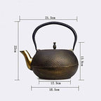 Tea Kettle,1.8L Large Japanese Cast Iron Teapot with Stainless Steel Infuser for Electric Ceramic Stove, Healthy Tetsubin Tea Kettle As Gift - Image 3