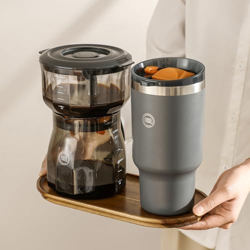 FOSA VacBrew Vacuum Cold Brew Coffee Maker - 12 Min Rapid Cold Brew & Tea Machine | 3-Program Timer Vacuum Pump | 17oz Tritan Brewer & Smokey Black Glass Carafe - Image 2
