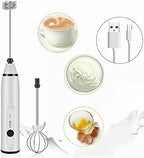 1 Piece Silver Electric Milk Frother / Whisker / Mixer for Coffee Espresso Expresso Latte Frappuccino Macchiato and Egg Beater - Portable Light Easy Wash by Unknown