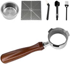NEOUZA 51mm Bottomless Portafilter Set 3 Ears for DeLonghi Dedica by NEOUZA
