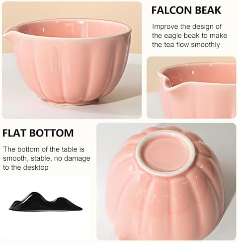 6-Piece Matcha Set Kit, Japanese Matcha Tea Making Set with Ceramic Matcha Bowl, Whisk, Scoop, Sifter, Whisk Holder & Brush, Matcha Starter Kit for Beginners and Tea Enthusiasts, Pink - Image 4