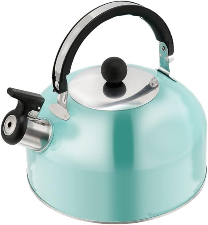 Cabilock Whistling Tea Kettle Stainless Steel Boiling Kettle for Stovetop Teapot with Non Dripping Spout Comfortable Handle 7.48 X 7.28 X 7.28 Home and Office by cabilock