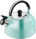 Cabilock Whistling Tea Kettle Stainless Steel Boiling Kettle for Stovetop Teapot with Non Dripping Spout Comfortable Handle 7.48 X 7.28 X 7.28 Home and Office by cabilock