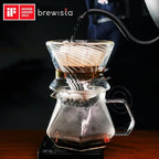 Brewista 300ml/10oz X Series Glass Coffee Carafe, Small Pour Over Glass Pot Server, 1-2 Cups, Polygonal Design for Improved Flavor, Heat Resistant Odorless Glass Pitcher - Image 3