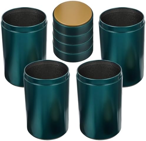 SECFOU Xmas Tea Storage Canister 4pcs Tinplate Airtight Jars for Kitchen by SECFOU