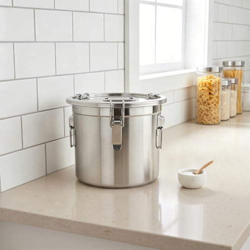 Food Storage Containers 3.2Gal/12L with Lids Lock Clips 304 Stainless Steel - Image 4