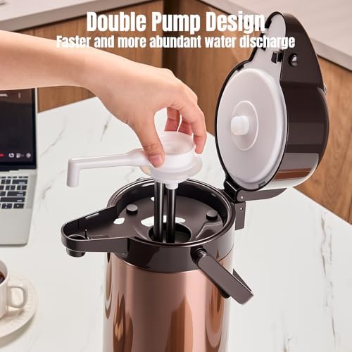 Coffee Carafe, Coffee Dispenser with Pump, 2-Pack, 84.5 oz Each - Image 3