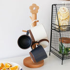 NOLITOY Beech Wooden Mug Rack for Home and Restaurants, Khaki - Image 5