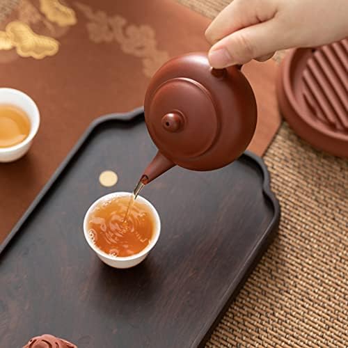 Tea Pots For Loose Tea Mixing The Mud Urgent Beard Pot Small Teapot One Person With Cinnabar Mud Hand Pull Pot Pure Manual Kung Fu Teapot Tea Infuser Pot(D-180ml) - Image 4