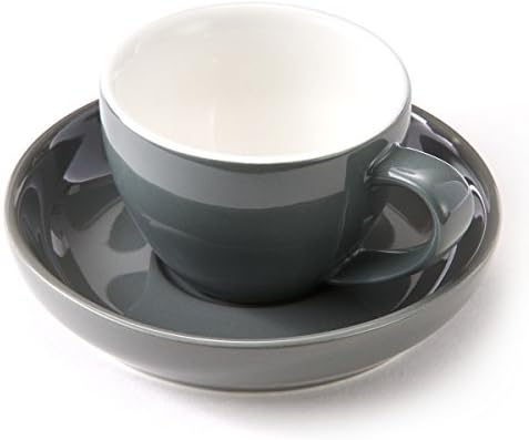 Espresso Cups and Saucers by Easy Living Goods - 3-Ounce Demitasse for Coffee, Set of 4, Assorted Colors (Modern) - Image 6