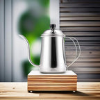 Yama Glass 24 oz Gooseneck Pour Over Kettle - Precision Spout, Stainless Steel, Rust Resistant - Image 3