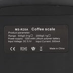 Digital Coffee Scale Rechargeable with Timer 2kg/0.1g High Precision Drip Coffee Kitchen Food Scale with Tare and Piece Counting Functions (500g/0.01g) - Image 6