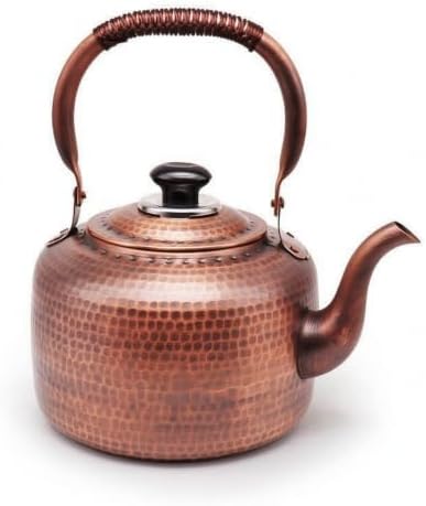 Retro Kettle with Wrapped Handle |, Copper Kettle, Stovetop, Cookware, for Kitchen, Tea Lovers, 3L, Induction by Unknown